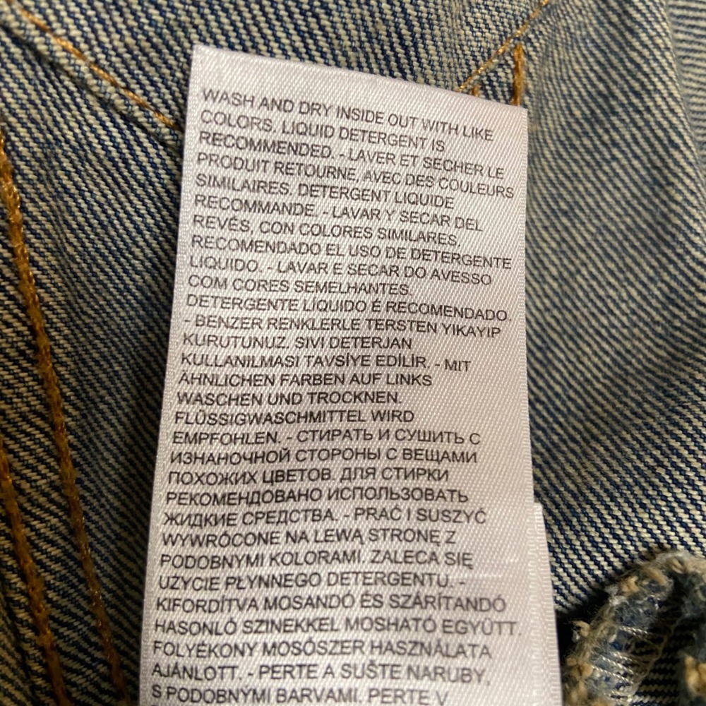 Levi's Trucker Jacket Men Large Blue Denim 72334 Medium Wash Classic Coat Cotton - Picture 5 of 11